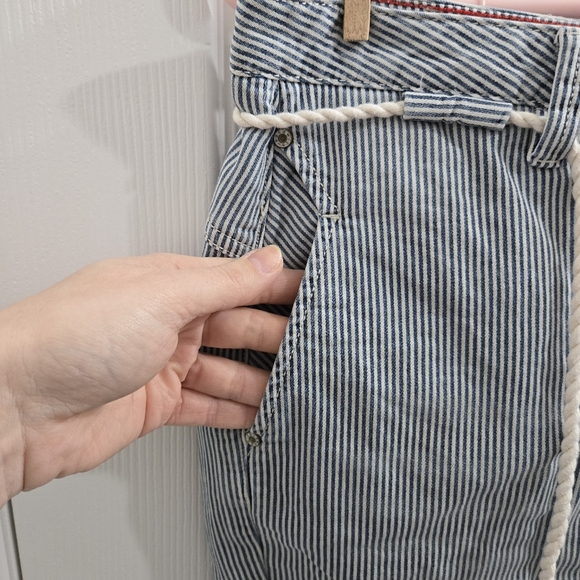 Sandwich Denim Pinstripe Mini Jean Skirt Size L Waist 32 - Picture 5 of 12